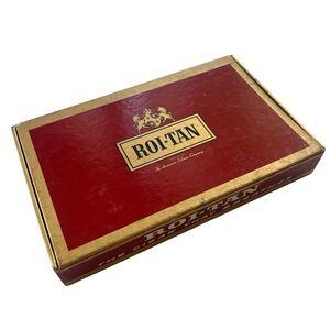 Vintage ROI TAN Fresh Perfectos Extra, American Tob. Company Red Empty Cigar Box
